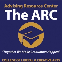 The ARC logo - advising resource center in the College of Liberal & Creative Arts