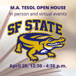 MA TESOL Open House April 29